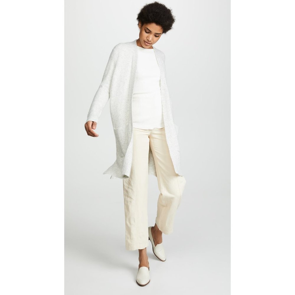 Madewell Kent Cardigan Sweater in Heather Fog Medium New Nwt Women's Knit